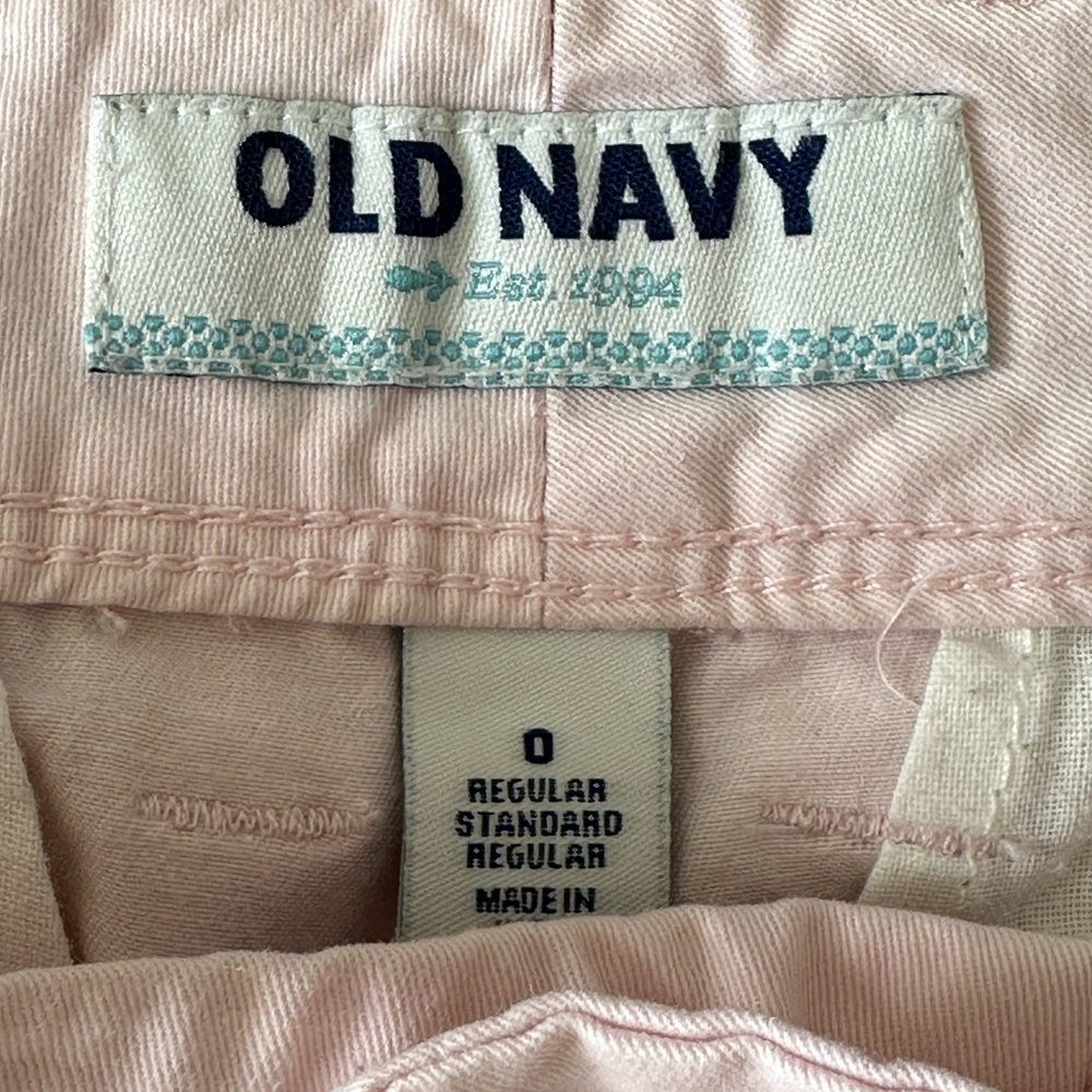 Old Navy pale pink chinos, size 0. - Picture 5 of 7
